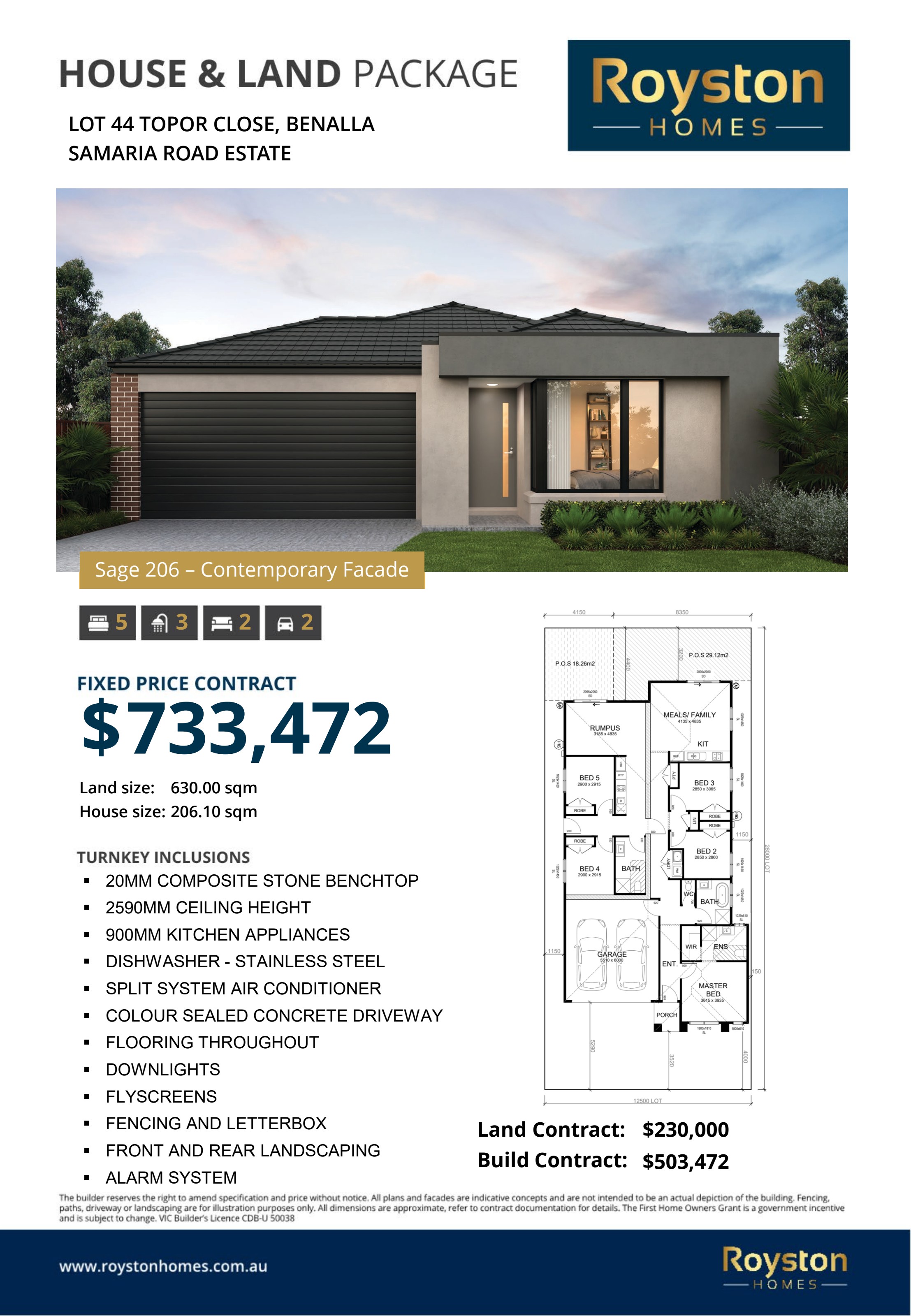 Dual Key home design at Lot 44 Topor Close, Benalla VIC