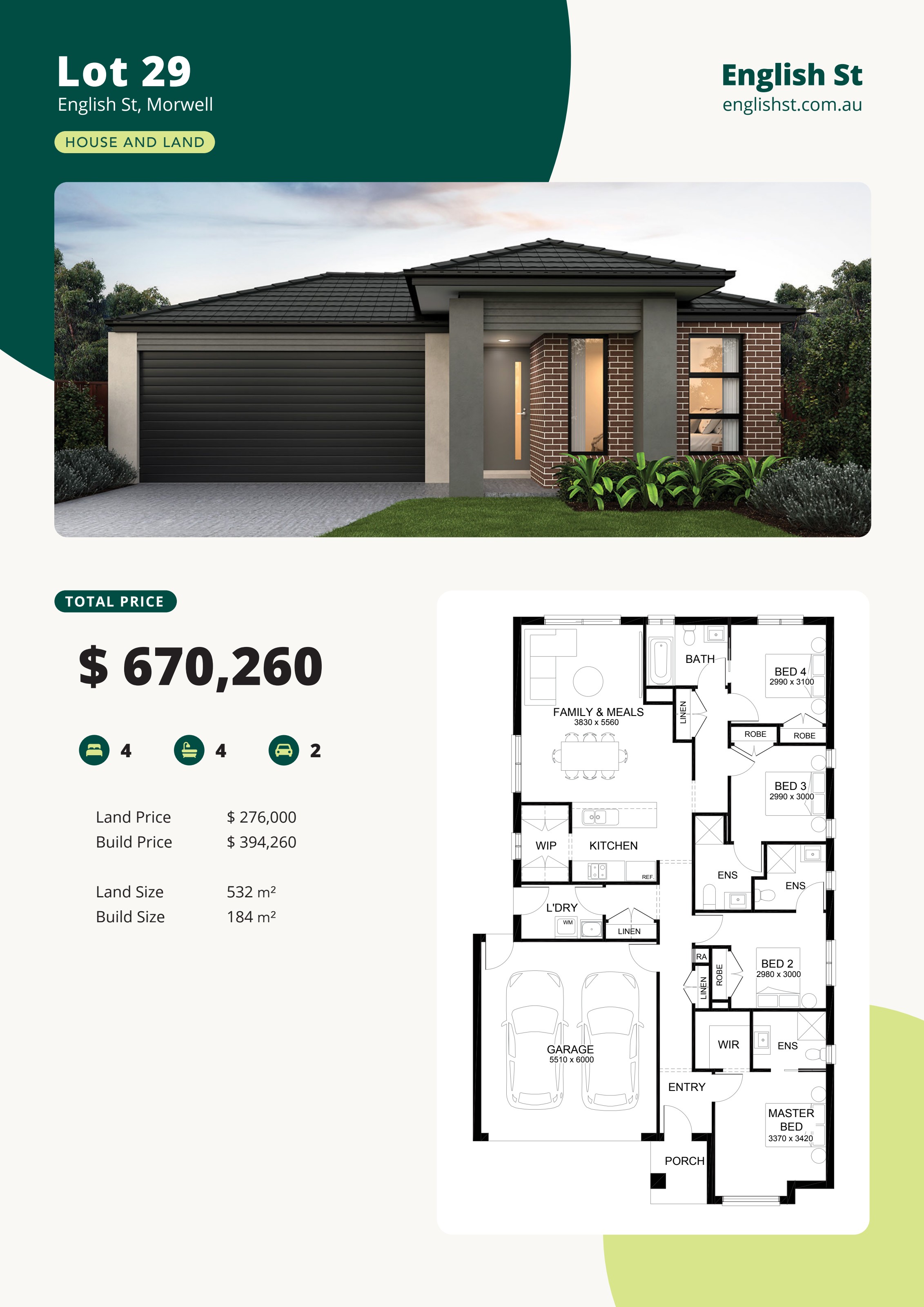 Co-Living home design at Lot 29 English Street, Morwell VIC